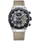 Montre de luxe en cuir pour homme - ChronoLuxe Prestige