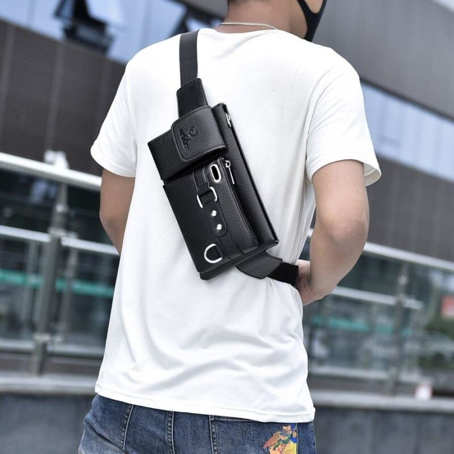 Sac bandoulière en cuir pour homme