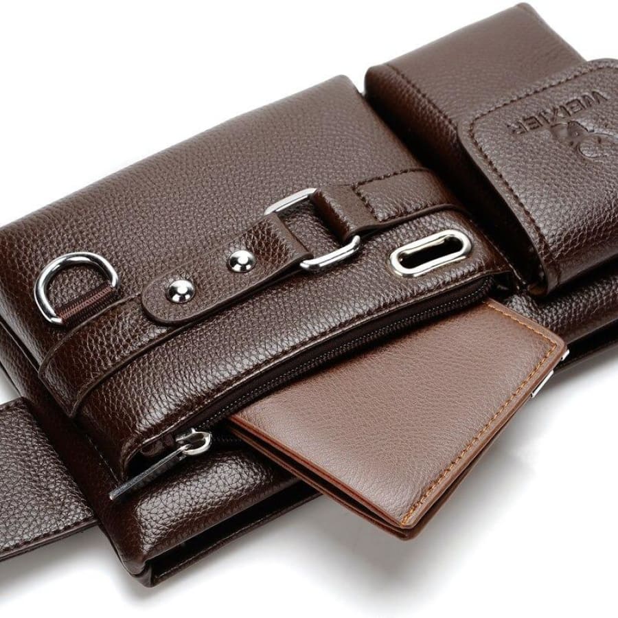 Sac bandoulière en cuir pour homme
