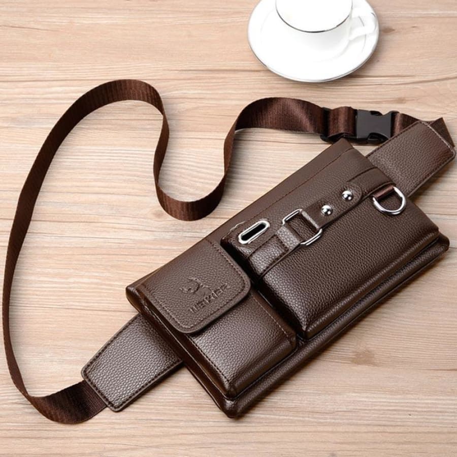 Sac bandoulière en cuir pour homme