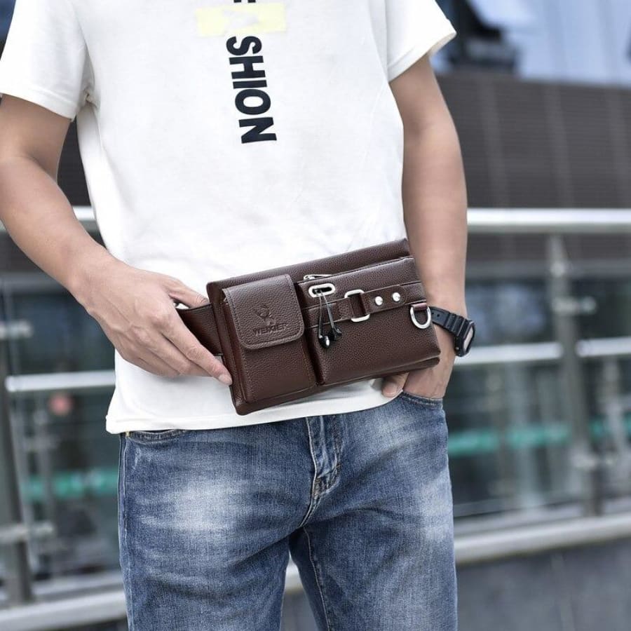 Sac bandoulière en cuir pour homme