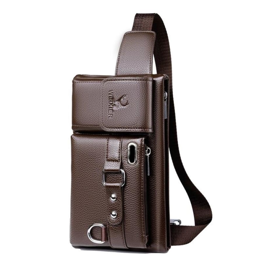 Sac bandoulière en cuir pour homme