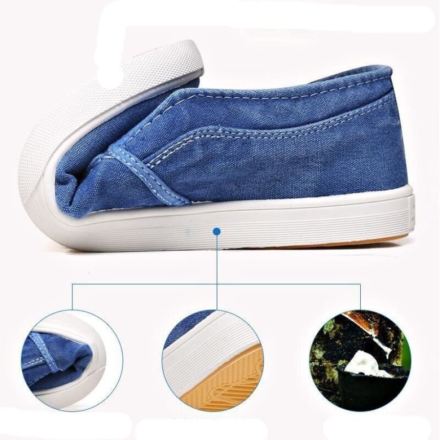 Baskets en toile à enfiler pour hommes