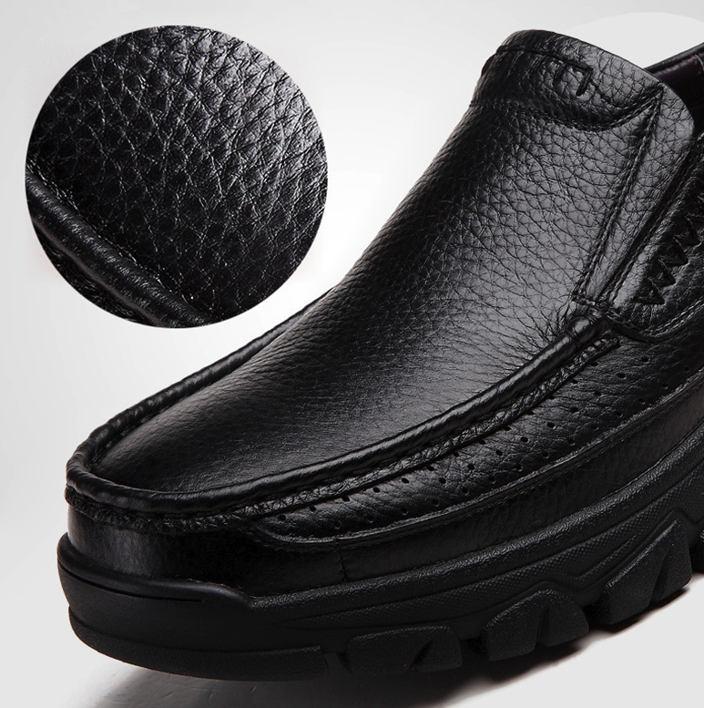 Mocassins en cuir véritable pour hommes