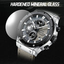 Montre de luxe en cuir pour homme - ChronoLuxe Prestige