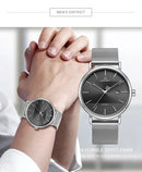 Montre homme en acier inoxydable – MeshElegance Pro