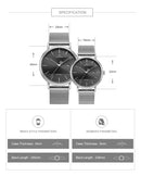 Montre homme en acier inoxydable – MeshElegance Pro