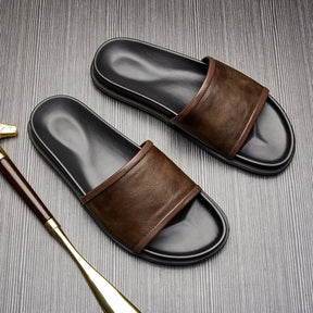 Slide em Couro Primmor Malibu