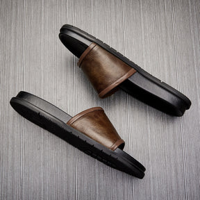 Slide em Couro Primmor Malibu