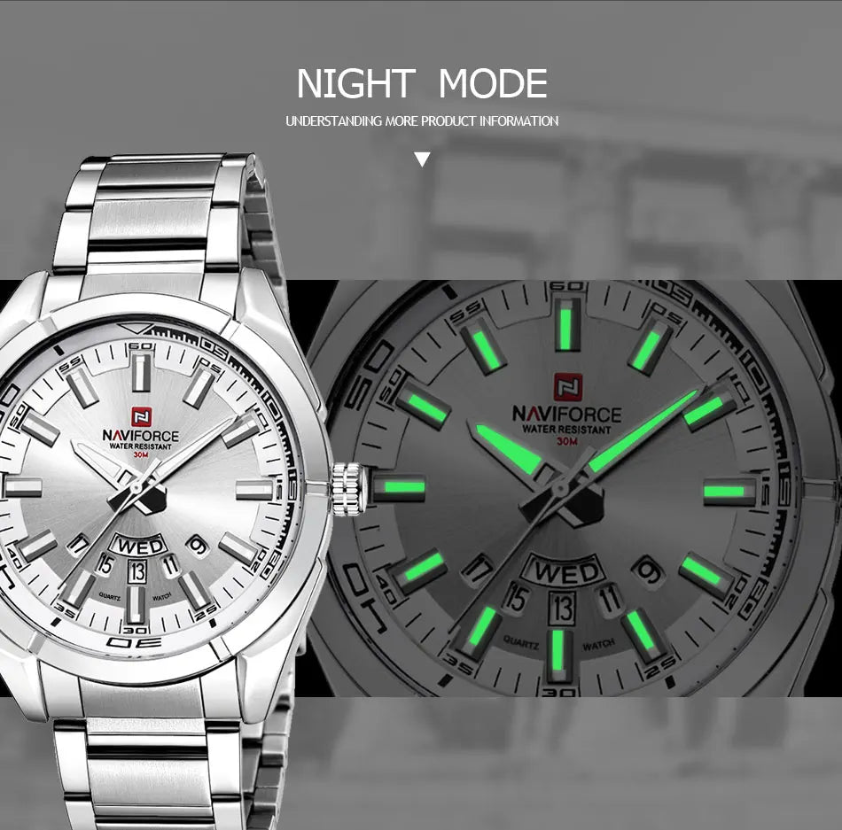 Montre homme en acier - SteelGlow Elegant