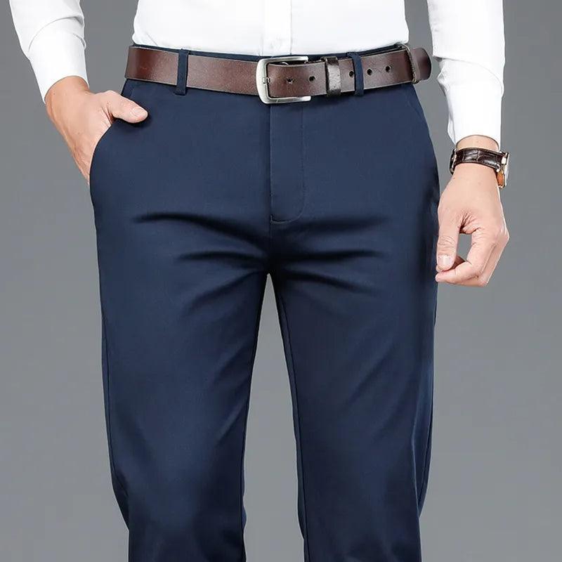 Calça Social Clássica Alfaiataria Gentleman - Compre 1 e Leve 2 + Cinto Social Couro