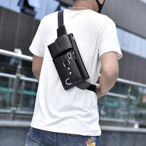 Sac bandoulière en cuir pour homme