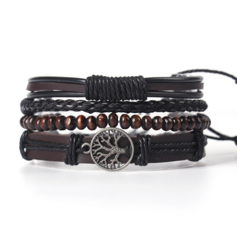 Pulseira Masculina Couro