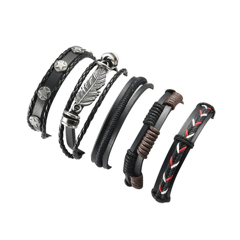 Pulseira Masculina Couro