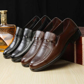 Chaussures habillées en cuir pour hommes Chaussures latérales 