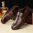 Chaussures habillées en cuir pour hommes Chaussures latérales 