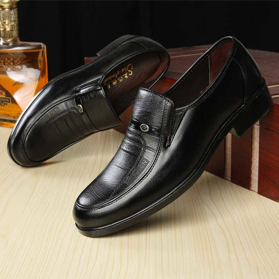 Chaussures habillées en cuir pour hommes Chaussures latérales 